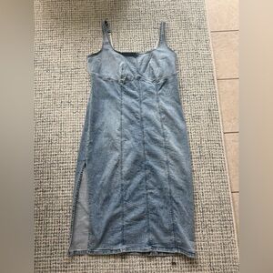 Amazon Light Blue Denim Midi Dress